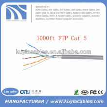 1000FT RJ 45 Cat5e Network Ethernet Bulk FTP Cable